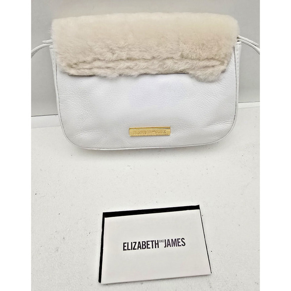 ELIZABETH AND JAMES Cynnie Nano Crossbody Leather Sheepskin Purse Bag - Picture 3 of 9